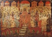 The Council of Nicaea i,Melkite icon from the 17 century unknow artist